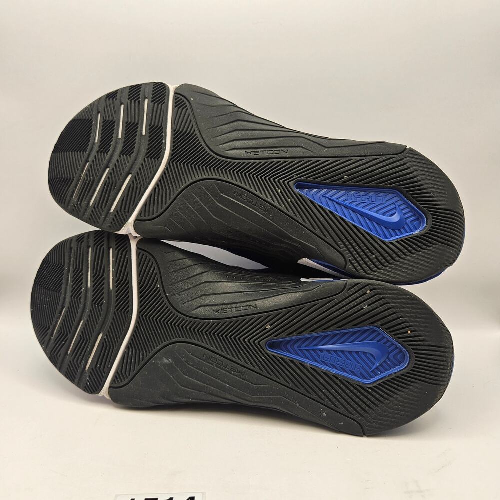 NIKE MEN'S 9.5 METCON 8 OLD ROYAL BLUE WHITE BLACK RUNNING SNEAKERS DO9328-400 - Picture 6 of 6